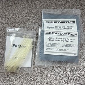 NEW Jewelry Care Cloth Sets and Ring Adjusters